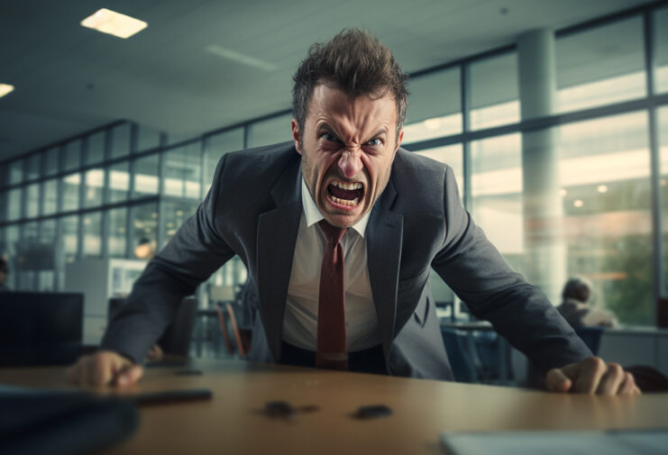 angry man is ugly